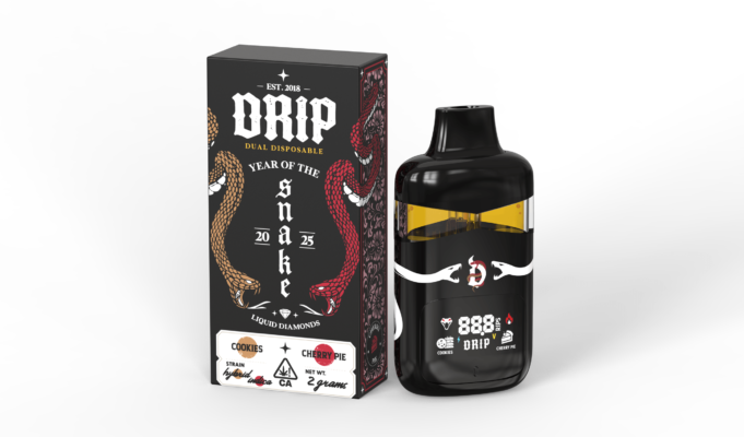 Drip snake disposable – cookies + cherry pie
