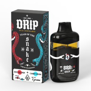 Drip Dual Disposable Red Lollipop + Candy Crush