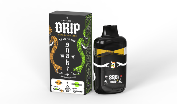 Double drip disposable vape