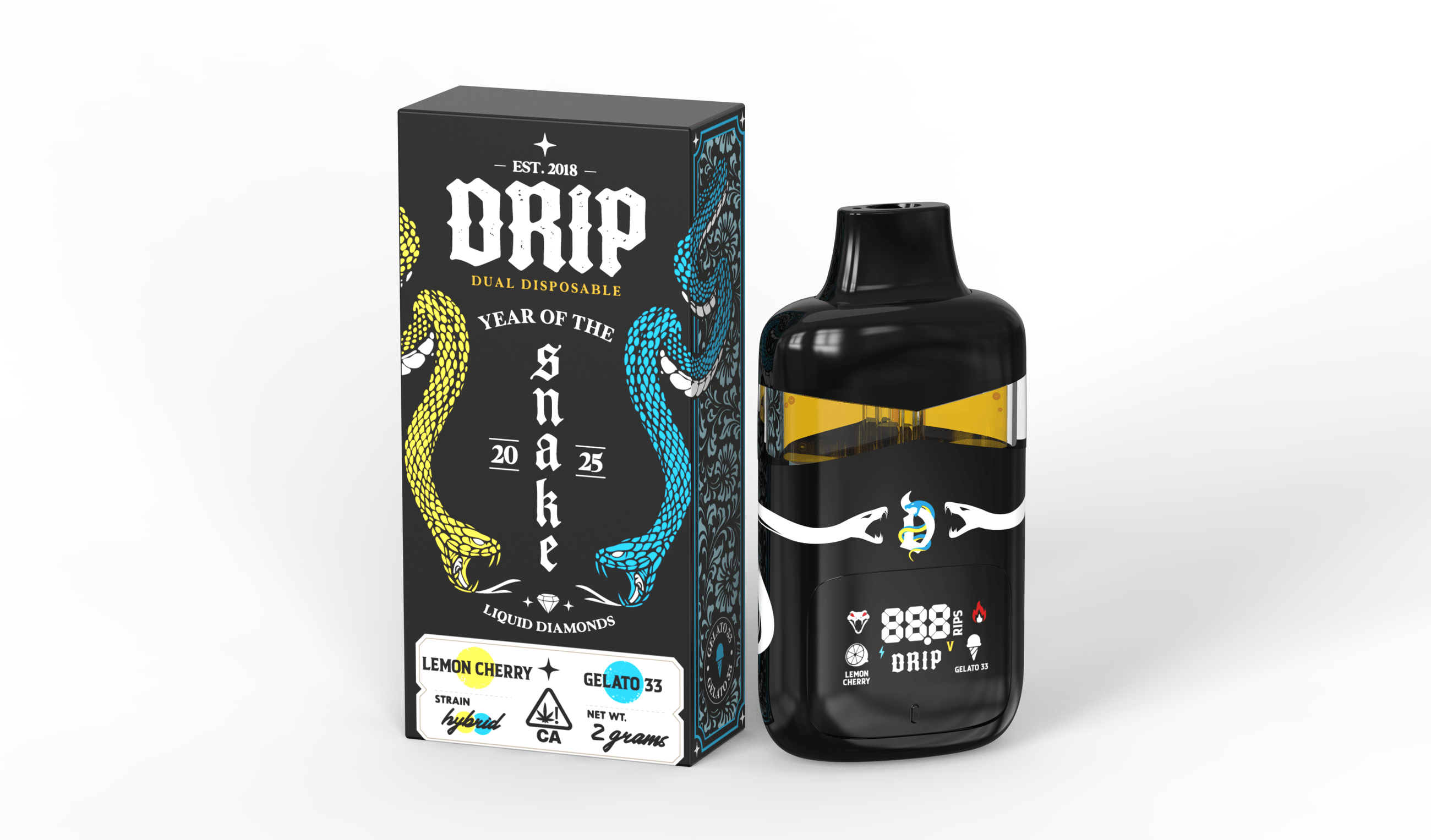 Snake drip dispo - lemon cherry + gelato 33