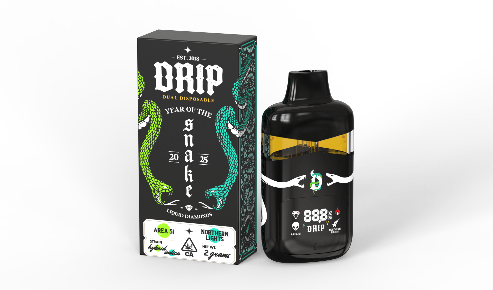 Drip Dual Disposable Year of Snake - Area 51 + Northern Lights