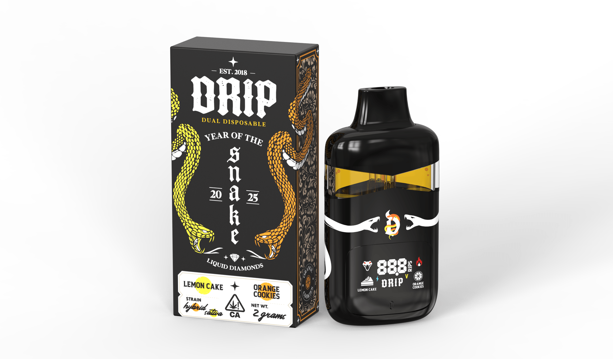 Drip Dual Disposable - Lemon Cake + Orange Cookies